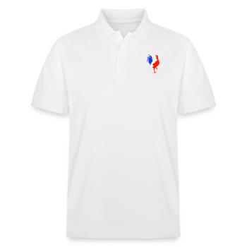 coq bleu blanc rouge - Polo PREPSTER bio Stanley/Stella Unisexe - blanc - Devant - Roxy (174cm) & Andy (188cm)