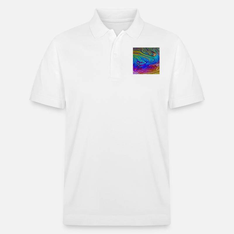 Farbenfroh bunt - Stanley/Stella Unisex Bio-Poloshirt PREPSTER - Weiß