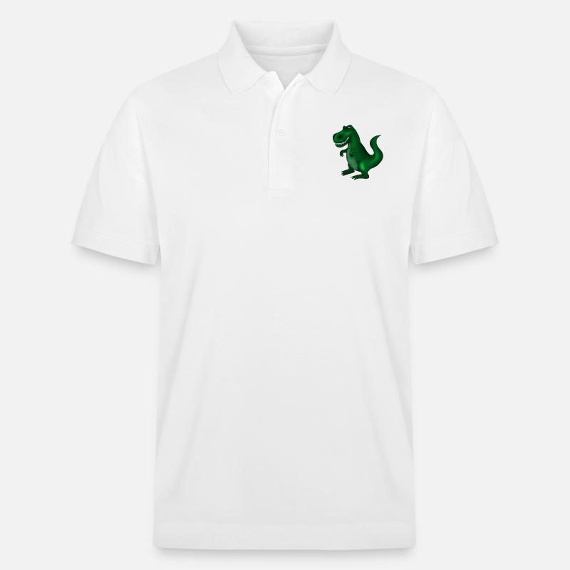 Dinosaurier - Stanley/Stella Unisex Bio-Poloshirt PREPSTER - Weiß