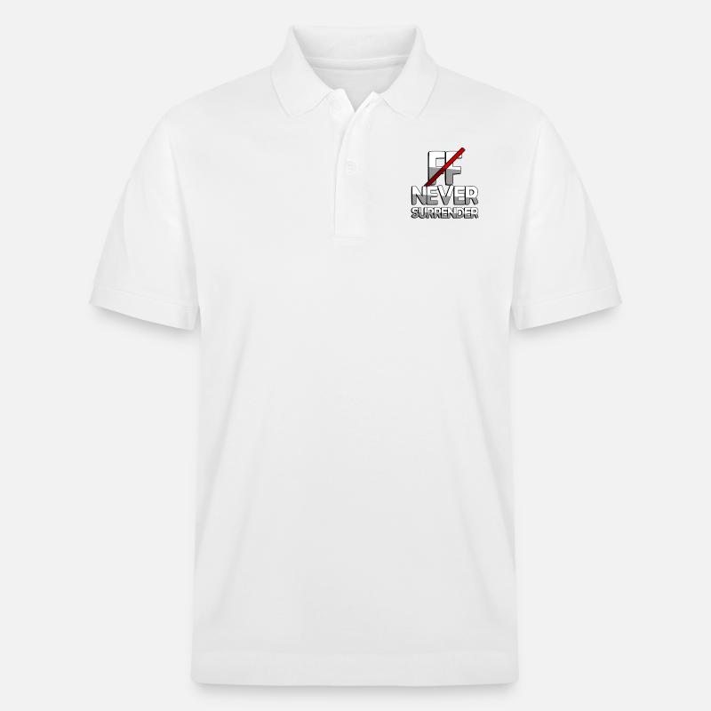 NEVER SURRENDER + FF - Gaming - Stanley/Stella Unisex Bio-Poloshirt PREPSTER - Weiß