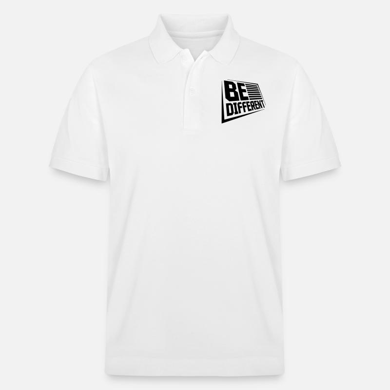 Be different Logo Design - Stanley/Stella Unisex Bio-Poloshirt PREPSTER - Weiß