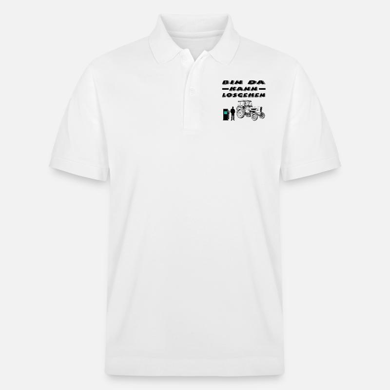 Traktor - Stanley/Stella Unisex Bio-Poloshirt PREPSTER - Weiß
