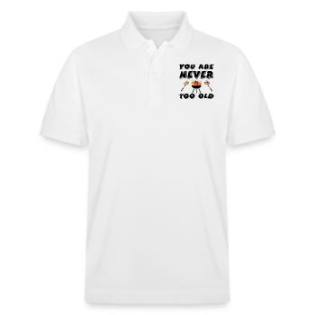 Griller - Polo PREPSTER bio Stanley/Stella Unisexe - blanc - Devant - Roxy (174cm) & Andy (188cm)