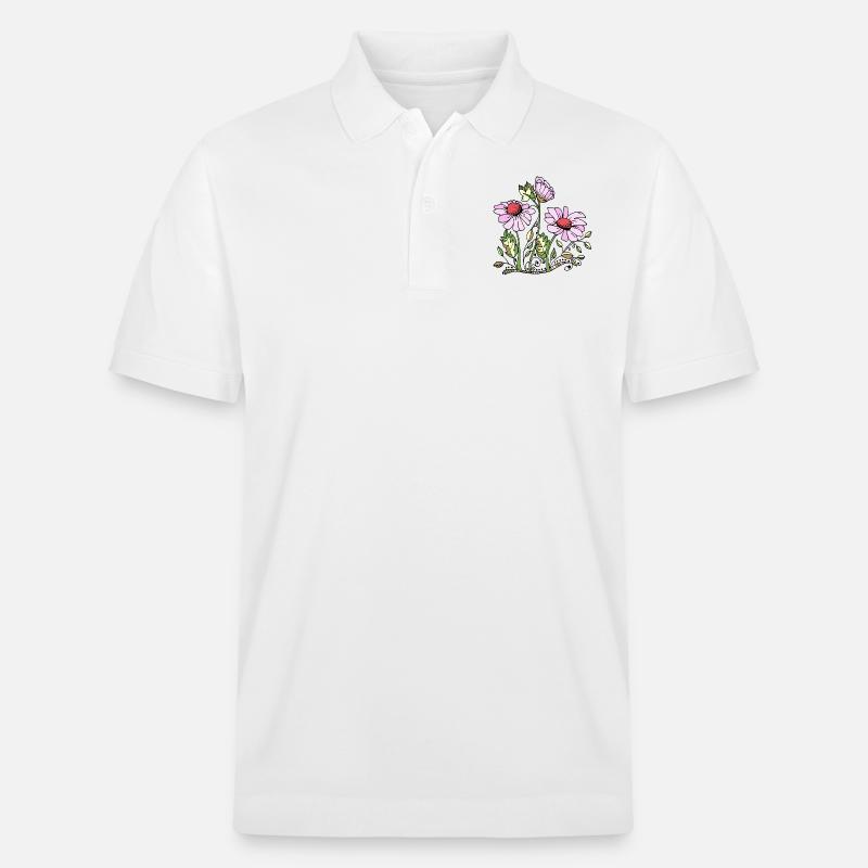 Fleur - Polo PREPSTER bio Stanley/Stella Unisexe - blanc