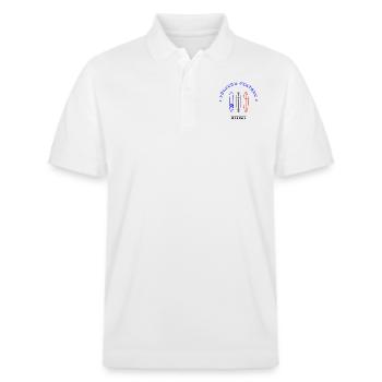 Surfeur Vintage 1 1 - Polo PREPSTER bio Stanley/Stella Unisexe - blanc - Devant - Roxy (174cm) & Andy (188cm)