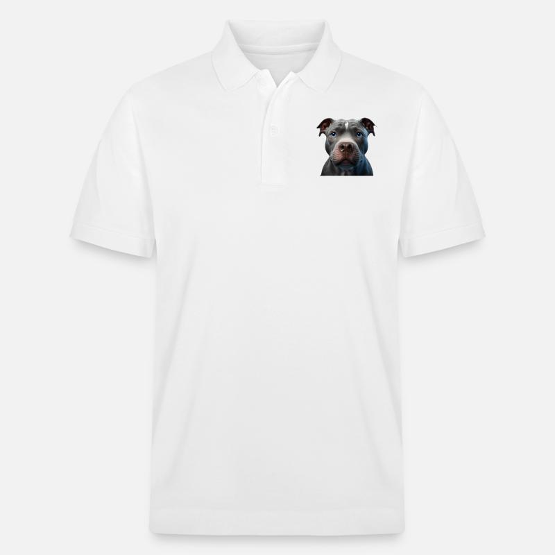 Blue Line Pibull - Stanley/Stella Unisex Bio-Poloshirt PREPSTER - Weiß