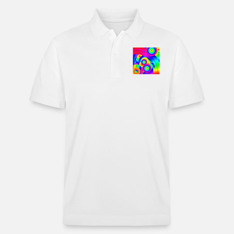 Abstrakter Komet - Stanley/Stella Unisex Bio-Poloshirt PREPSTER - Weiß