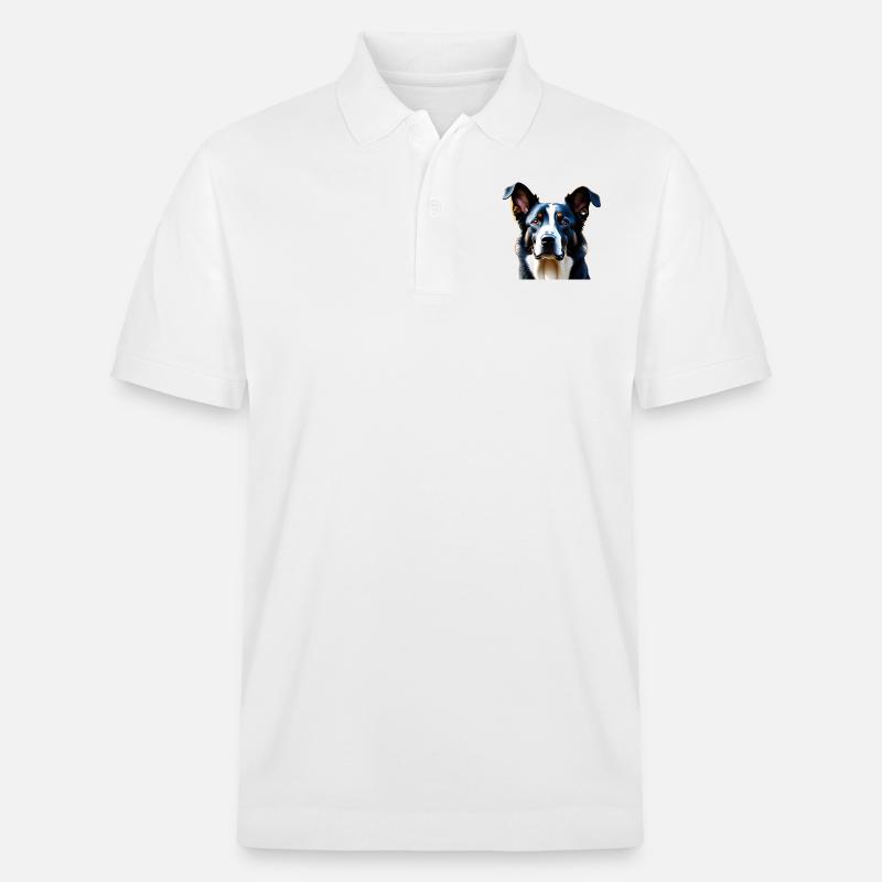 Chien tricolore - Polo PREPSTER bio Stanley/Stella Unisexe - blanc