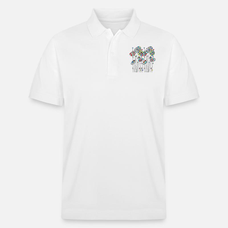 Fleur - Polo PREPSTER bio Stanley/Stella Unisexe - blanc