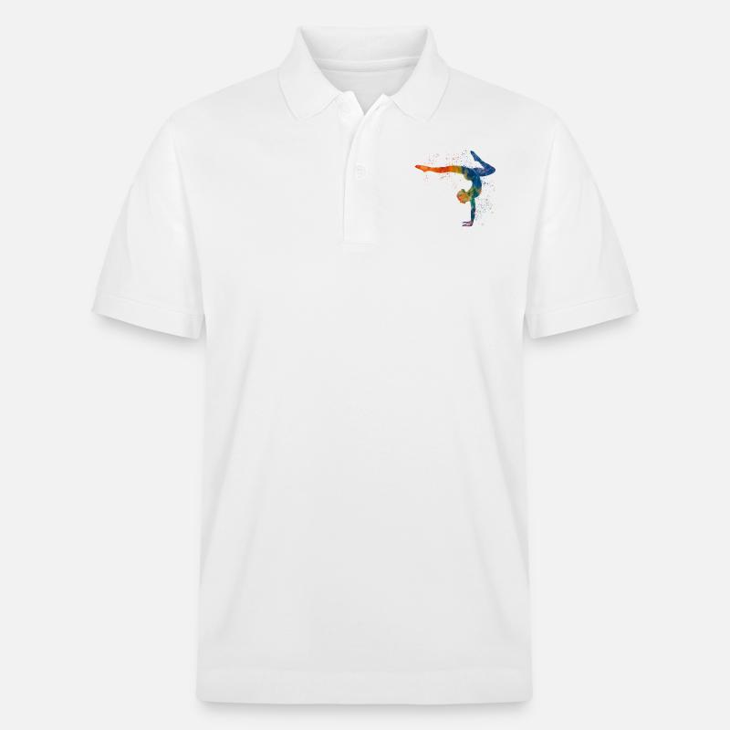 Exercice de yoga - Polo PREPSTER bio Stanley/Stella Unisexe - blanc