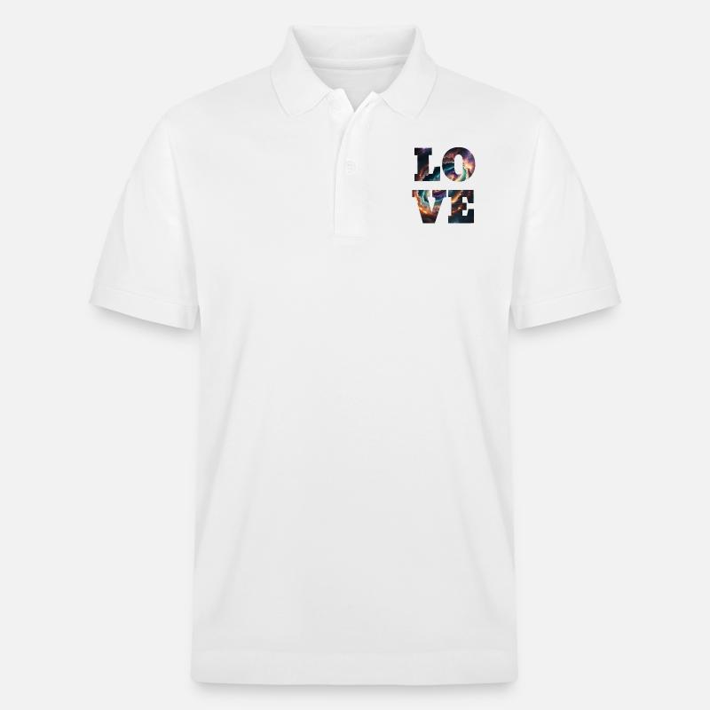 Liebe ist unendlich - Stanley/Stella Unisex Bio-Poloshirt PREPSTER - Weiß