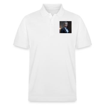 No reality - Stanley/Stella Unisex Bio-Poloshirt PREPSTER - Weiß - Vorne - Roxy (174cm) & Andy (188cm)