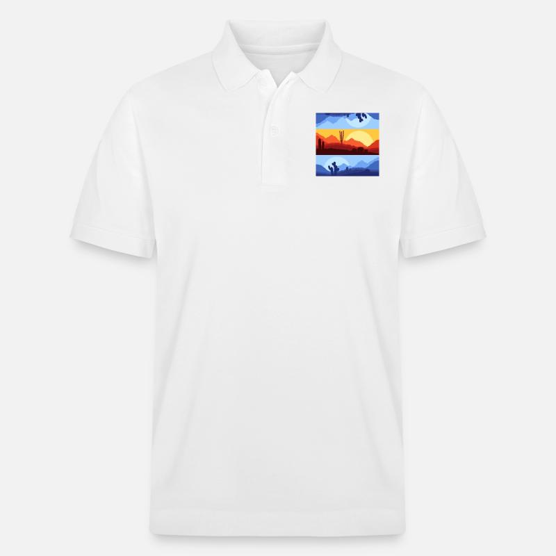 Sommerabendstimmung - Stanley/Stella Unisex Bio-Poloshirt PREPSTER - Weiß