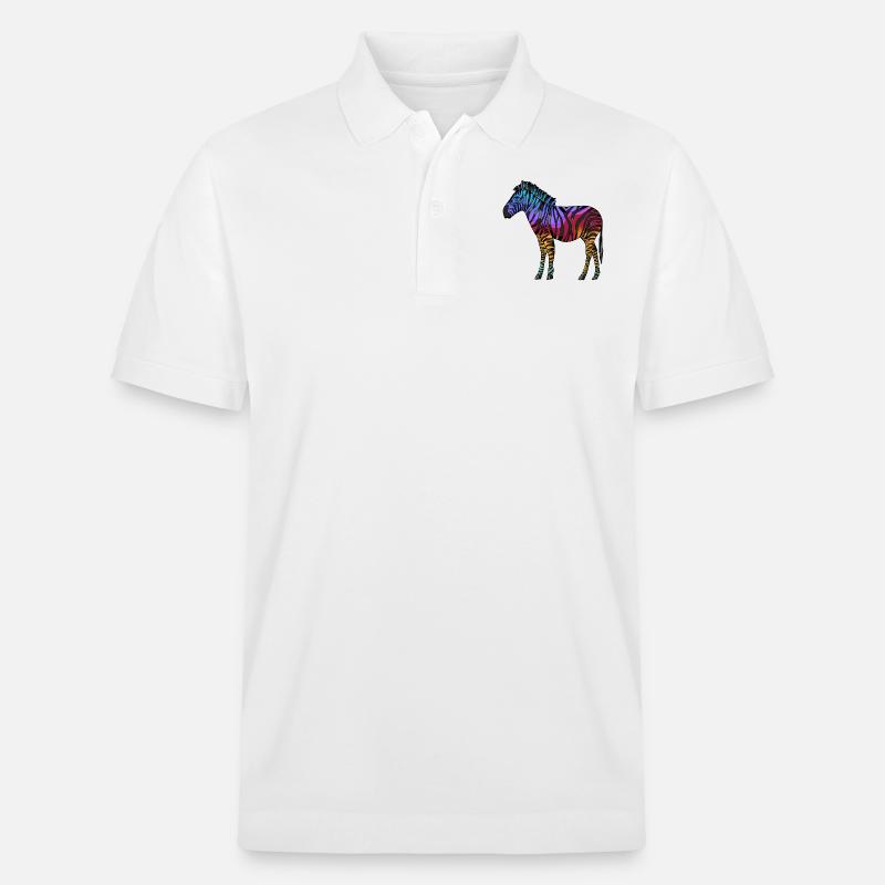 Zebra - Stanley/Stella Unisex Bio-Poloshirt PREPSTER - Weiß