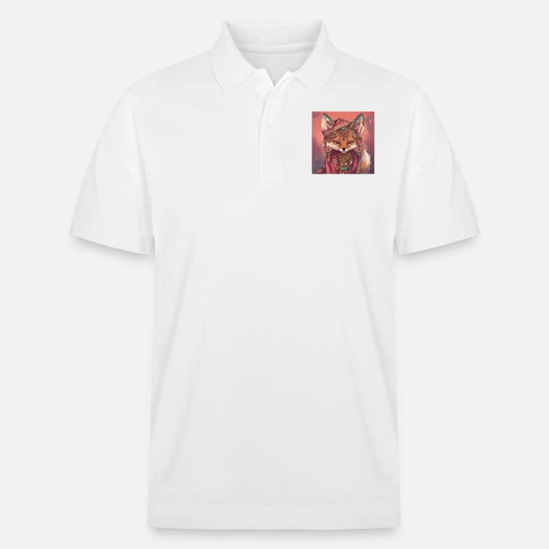 Fuchs Kunst - Stanley/Stella Unisex Bio-Poloshirt PREPSTER - Weiß