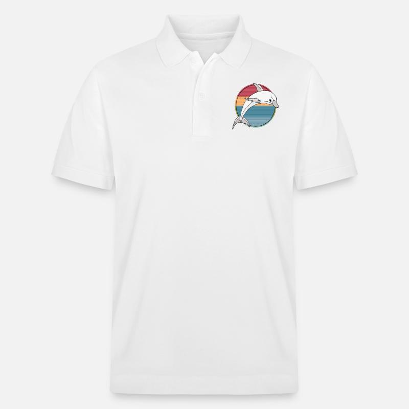 Delfin - Stanley/Stella Unisex Bio-Poloshirt PREPSTER - Weiß