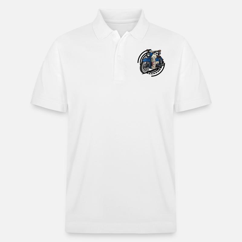 Sperber // Illustration - Stanley/Stella Unisex Bio-Poloshirt PREPSTER - Weiß