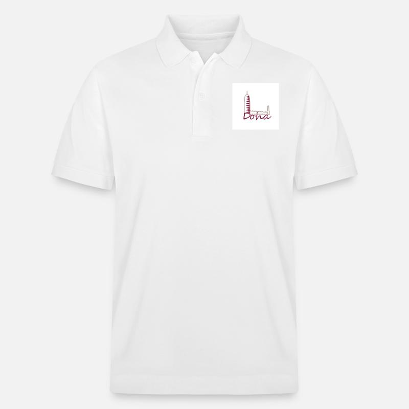 Doha - Stanley/Stella Unisex Bio-Poloshirt PREPSTER - Weiß