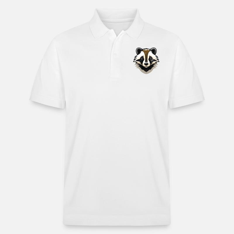 Frechdachs - ein frecher Dachs - Stanley/Stella Unisex Bio-Poloshirt PREPSTER - Weiß