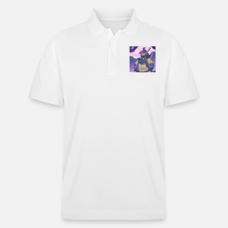 Samurai-Krieger - Stanley/Stella Unisex Bio-Poloshirt PREPSTER - Weiß