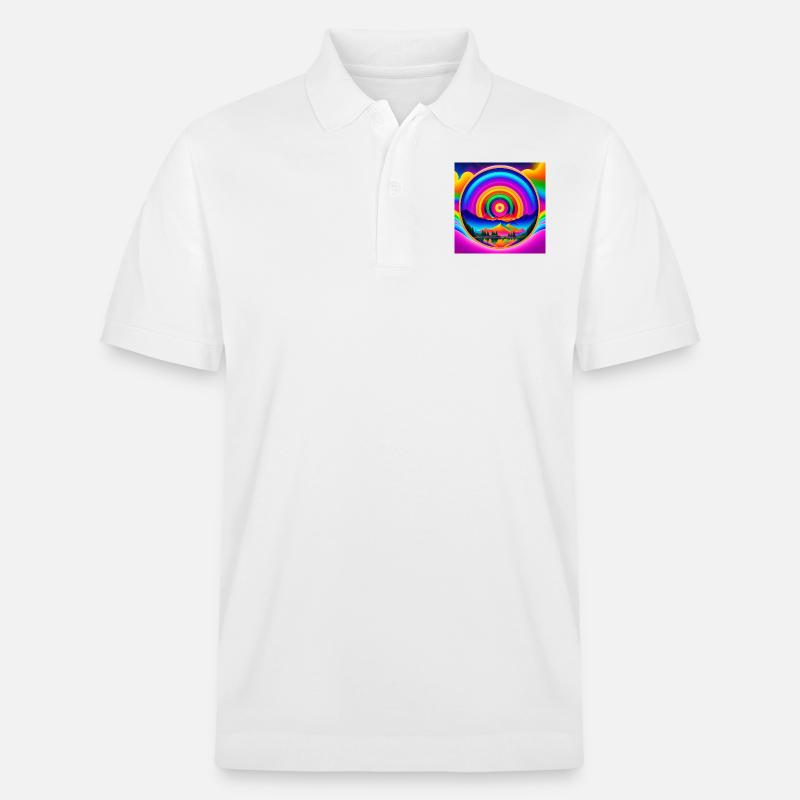 Psychedelischer Trip - Stanley/Stella Unisex Bio-Poloshirt PREPSTER - Weiß