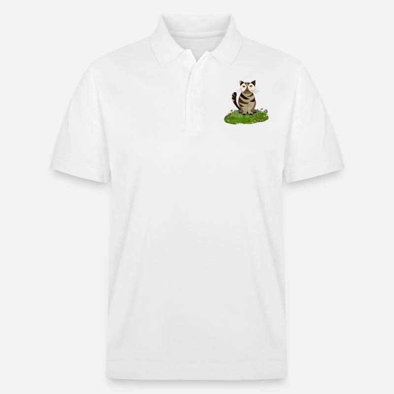 Chat - Polo PREPSTER bio Stanley/Stella Unisexe - blanc