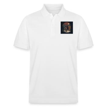 Verschneite Straßen mit viktorianischen Häusern - Stanley/Stella Unisex Bio-Poloshirt PREPSTER - Weiß - Vorne - Roxy (174cm) & Andy (188cm)