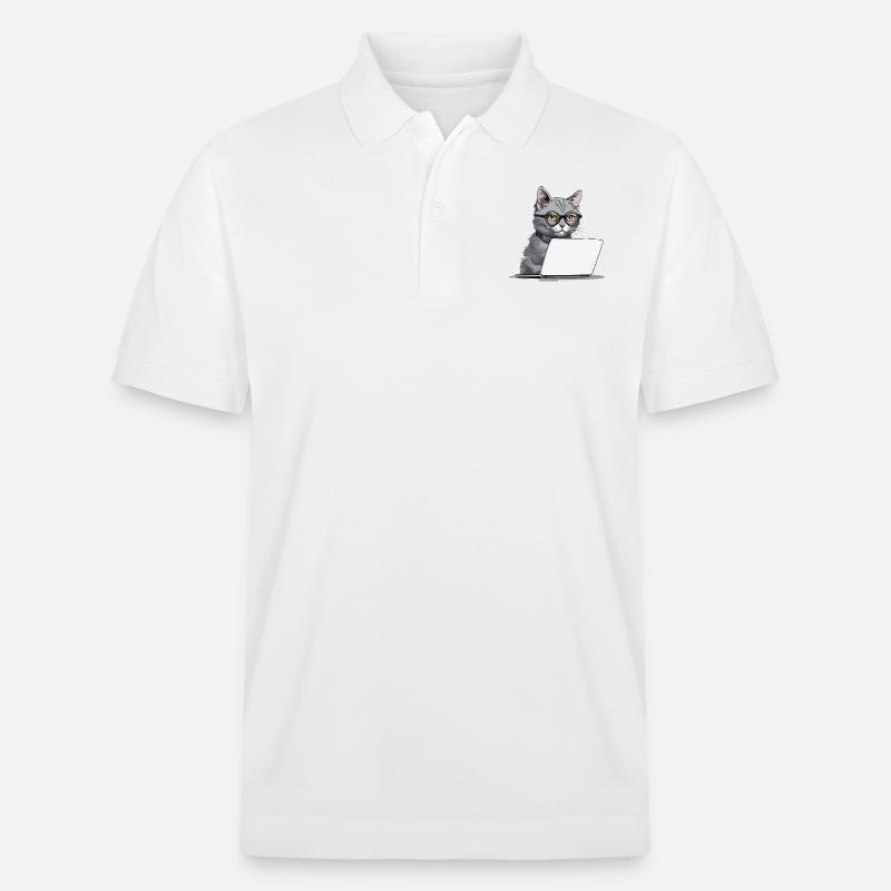 Schüler-Chat - Stanley/Stella Unisex Bio-Poloshirt PREPSTER - Weiß