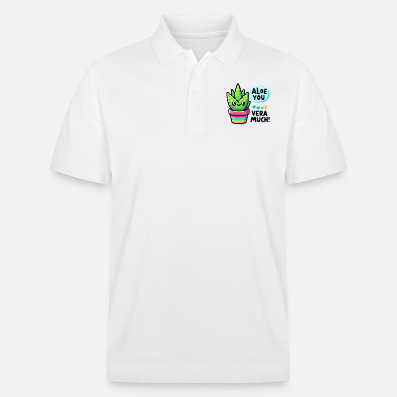 Aloe vous vera beaucoup - Polo PREPSTER bio Stanley/Stella Unisexe - blanc