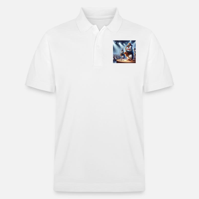Mr Pingu - Stanley/Stella Unisex Bio-Poloshirt PREPSTER - Weiß
