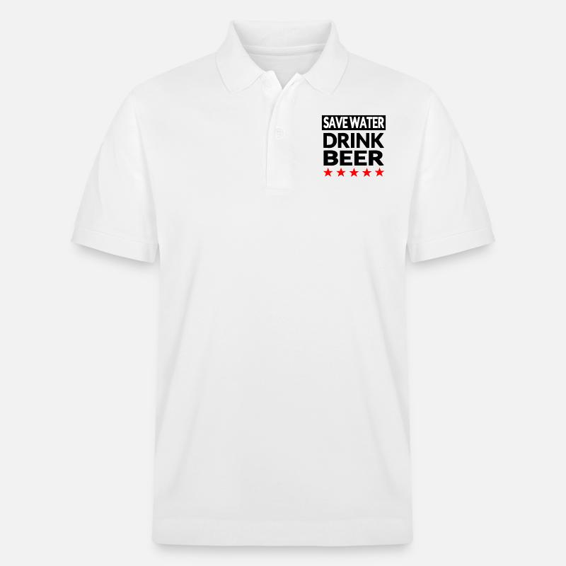 Bier - Stanley/Stella Unisex Bio-Poloshirt PREPSTER - Weiß