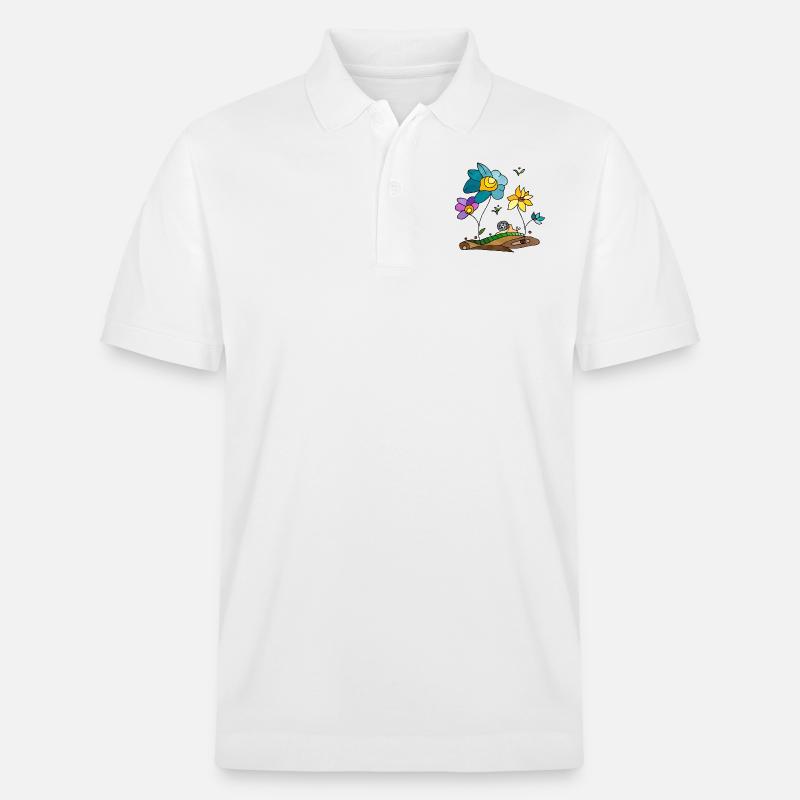 Fleur - Polo PREPSTER bio Stanley/Stella Unisexe - blanc