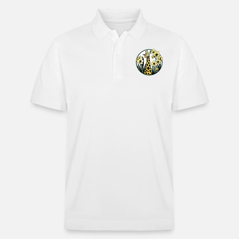 Giraffe - Stanley/Stella Unisex Bio-Poloshirt PREPSTER - Weiß