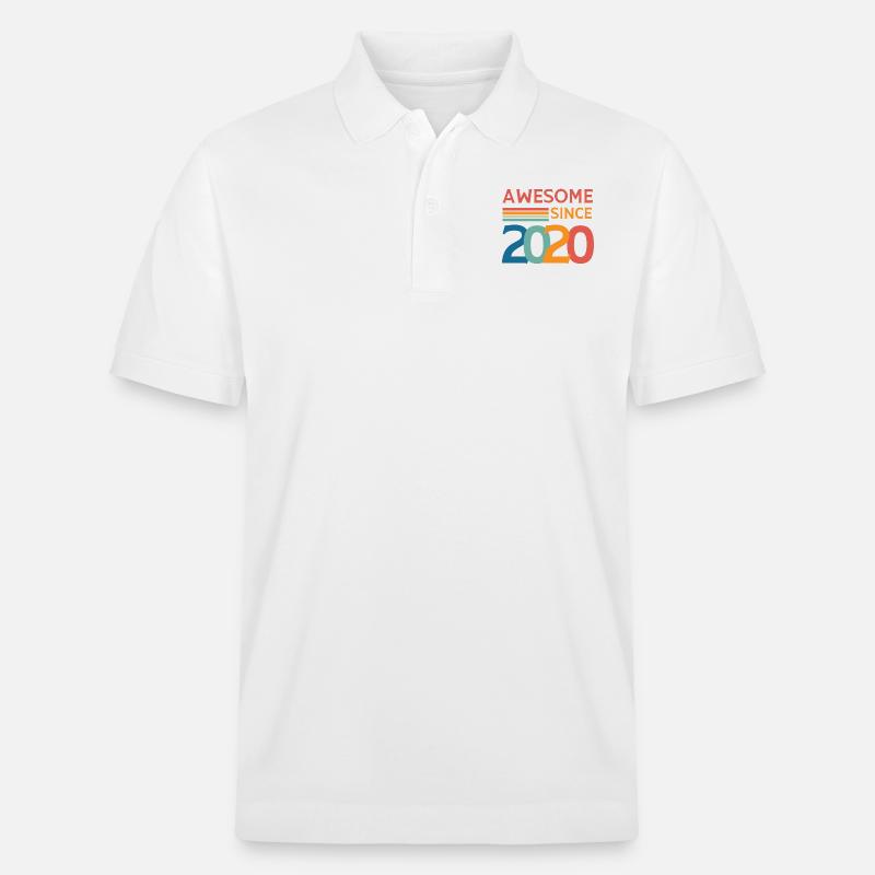 Awesome since 2020 - Polo PREPSTER bio Stanley/Stella Unisexe - blanc