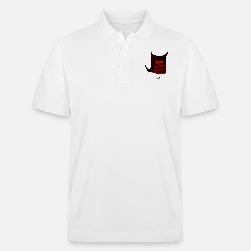 Eulalia Schwarz Rot - Stanley/Stella Unisex Bio-Poloshirt PREPSTER - Weiß