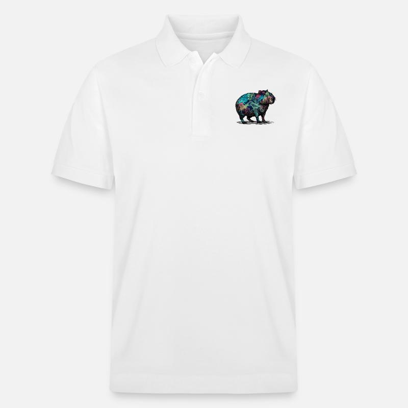 Cabybara - Stanley/Stella Unisex Bio-Poloshirt PREPSTER - Weiß