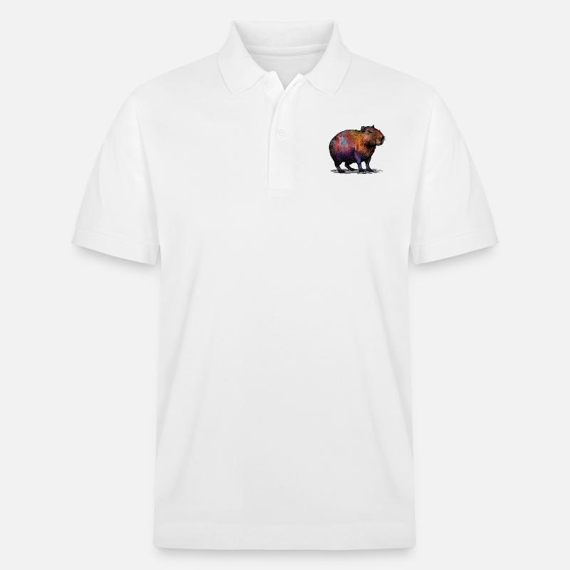 Cabybara - Stanley/Stella Unisex Bio-Poloshirt PREPSTER - Weiß