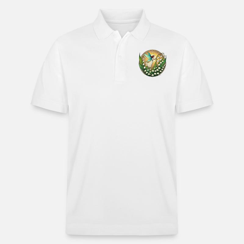 Maiglöckchen Fee - Stanley/Stella Unisex Bio-Poloshirt PREPSTER - Weiß