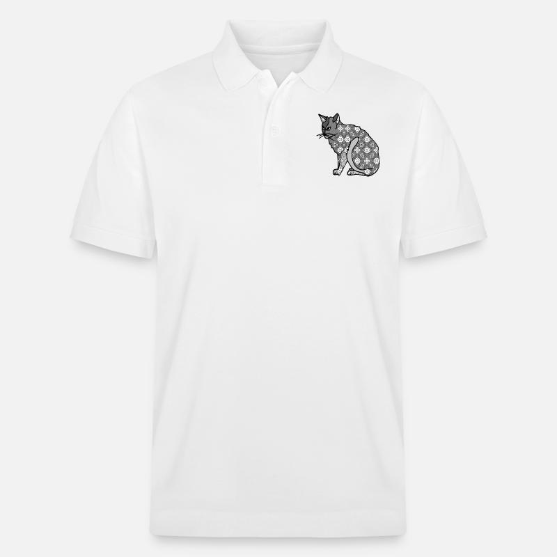 Chat - Polo PREPSTER bio Stanley/Stella Unisexe - blanc