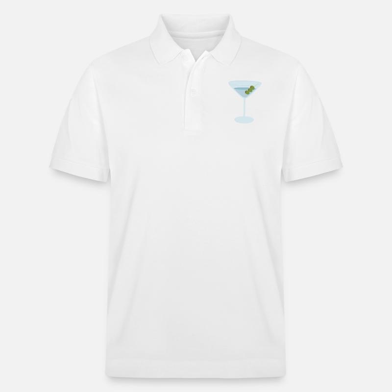 Martini mit Oliven - Stanley/Stella Unisex Bio-Poloshirt PREPSTER - Weiß