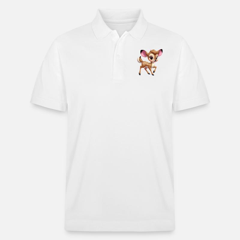 Petit Faon mignon 2 - Polo PREPSTER bio Stanley/Stella Unisexe - blanc