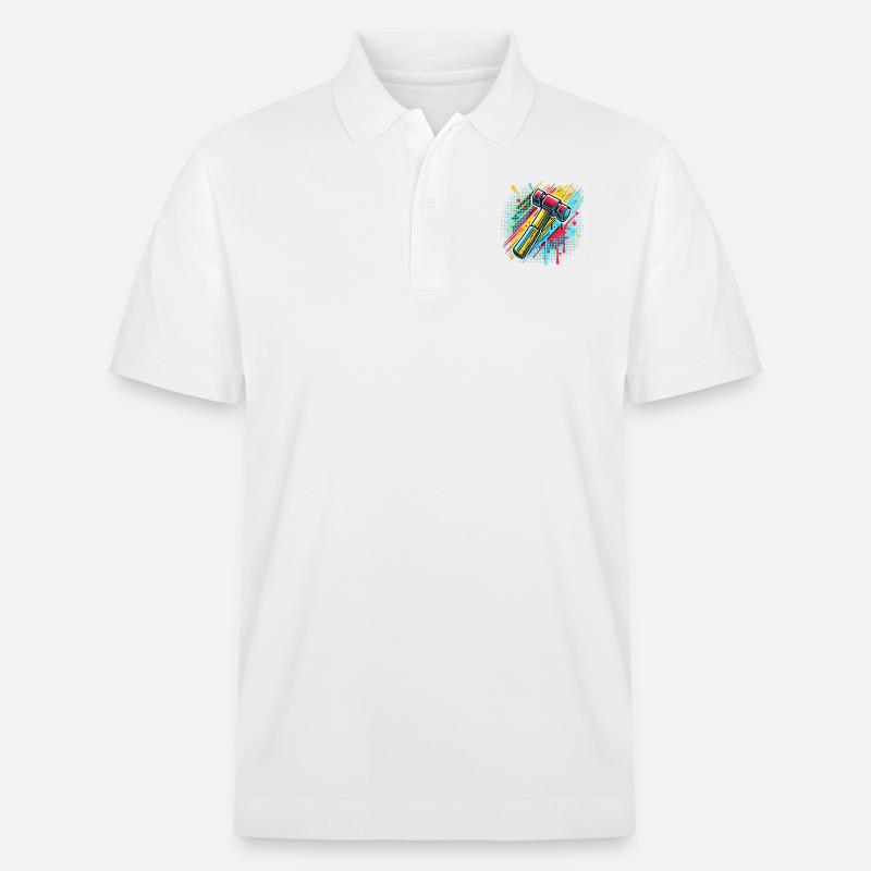 Hammer Typ Handwerker - Stanley/Stella Unisex Bio-Poloshirt PREPSTER - Weiß