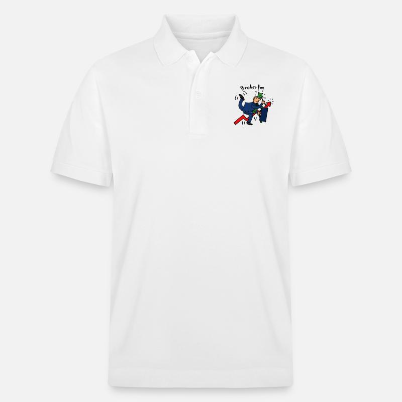 Broker Fee - Stanley/Stella Unisex Bio-Poloshirt PREPSTER - Weiß