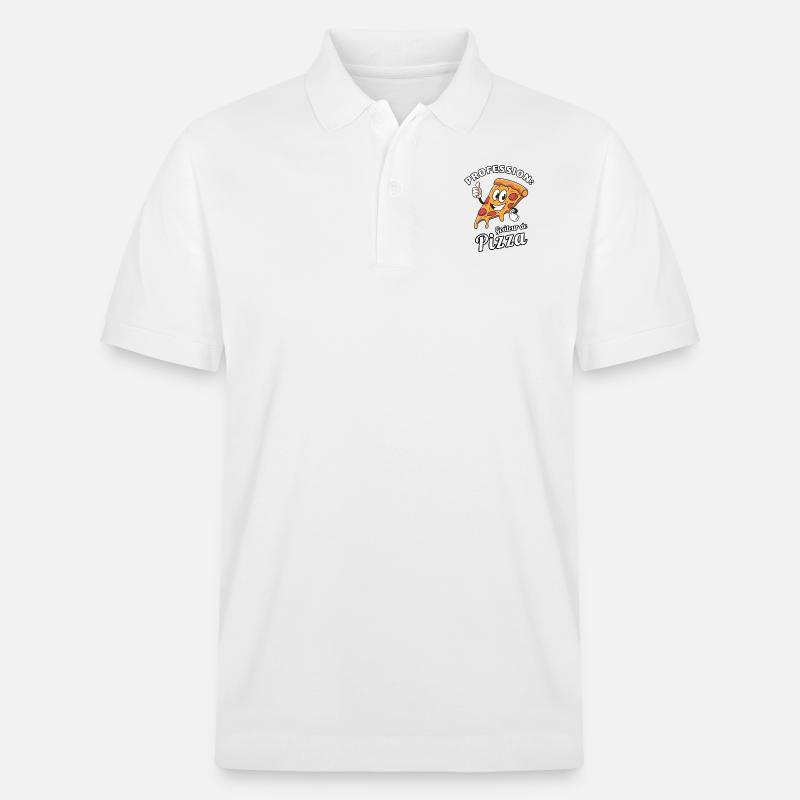 PROFESSION Goûteur de pizza - Polo PREPSTER bio Stanley/Stella Unisexe - blanc