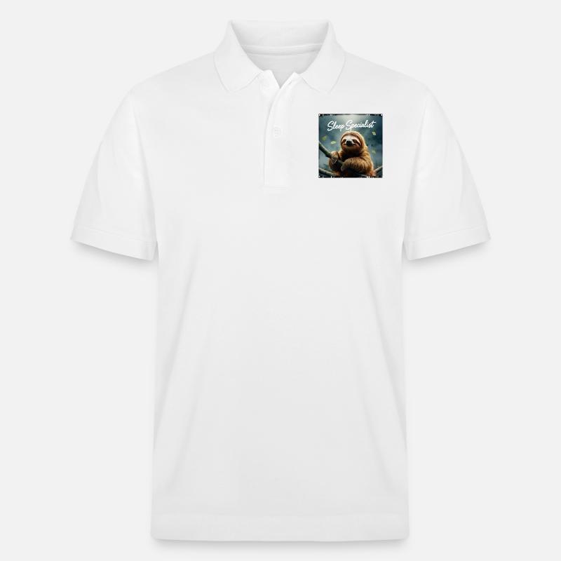 Søvn specialist - Stanley/Stella PREPSTER økologisk unisex poloshirt - hvid