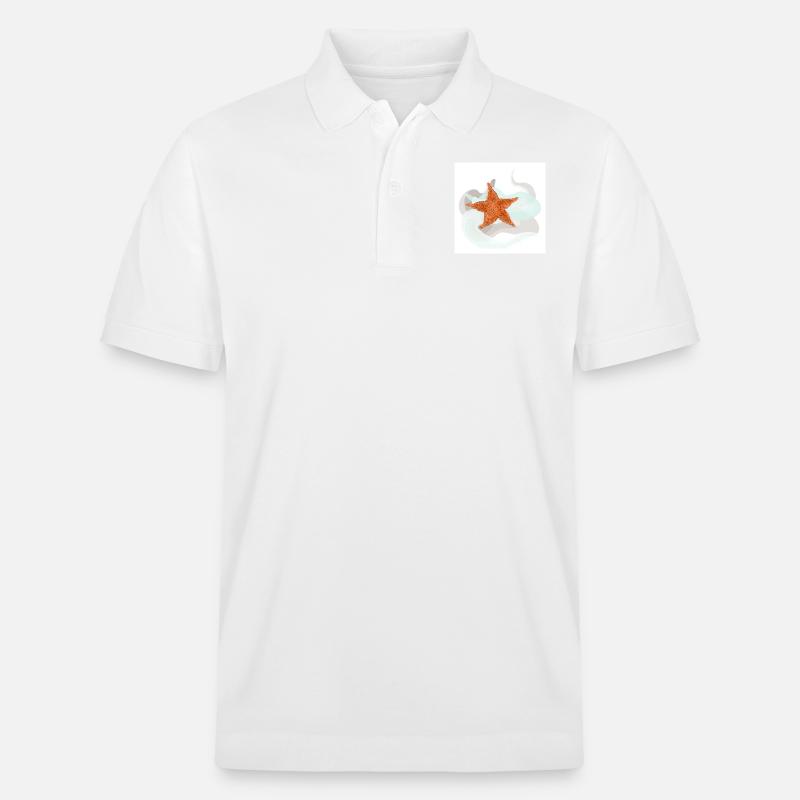 Seestern - Stanley/Stella Unisex Bio-Poloshirt PREPSTER - Weiß