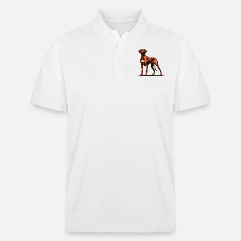 Rhodésian Ridgeback - Polo PREPSTER bio Stanley/Stella Unisexe - blanc