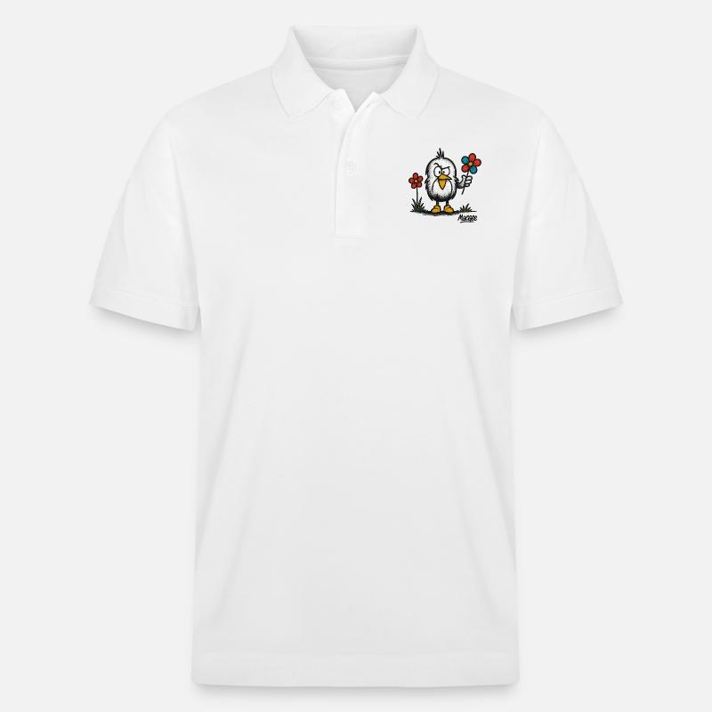 7E306C16 A458 4EEA A8AE DDC265924D41 - Stanley/Stella Unisex Bio-Poloshirt PREPSTER - Weiß