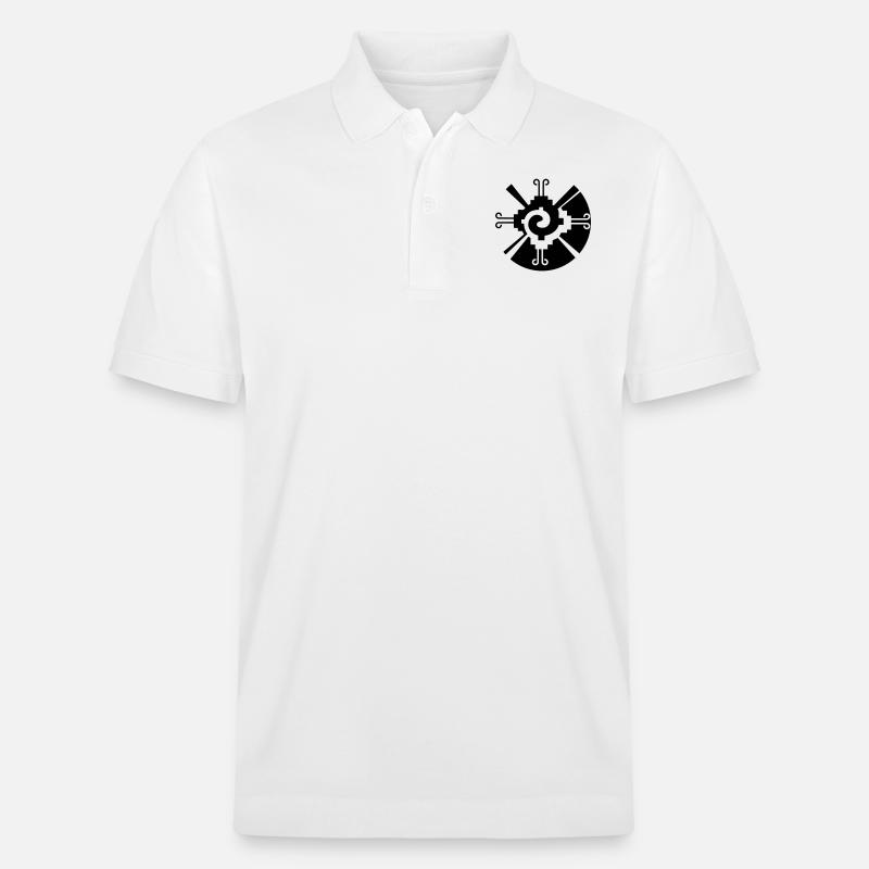 "Galactic Butterfly" / "Hunab Ku" - Stanley/Stella Unisex Bio-Poloshirt PREPSTER - Weiß