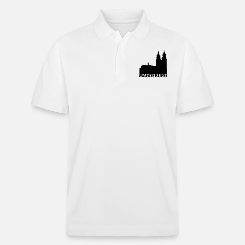 Magdeburg - Stanley/Stella Unisex Bio-Poloshirt PREPSTER - Weiß